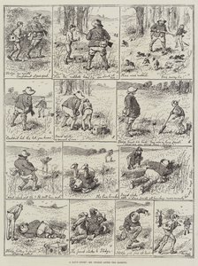 Een dag sport, Mr Stodge achter de konijnen aan door Alfred Courbould